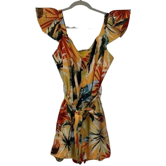 Chicways Floral Print Romper(Size Large) - Picture 3 of 6